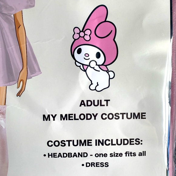 Hello Kitty & Friends Adult My Melody Costume - Size Med/Large - NWT - Picture 3 of 4